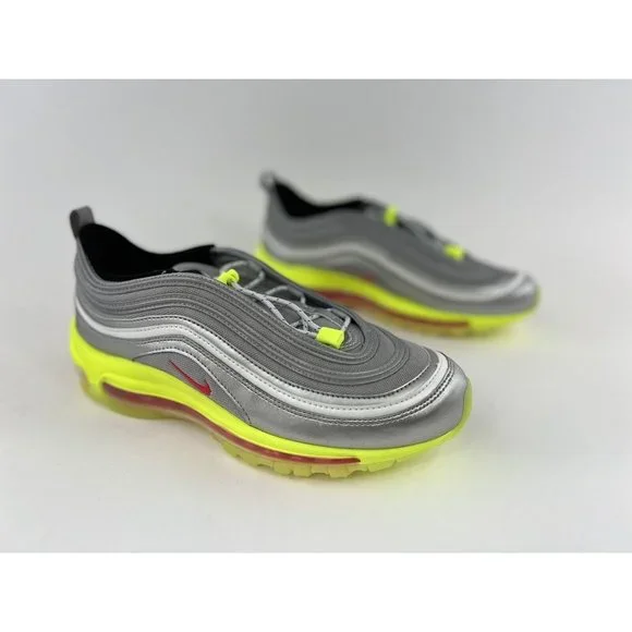 Nike Air Max 97 Silver Volt GS Youth Sneakers Shoes 4Y-7Y Green NO SHOE BOX - Picture 3 of 11